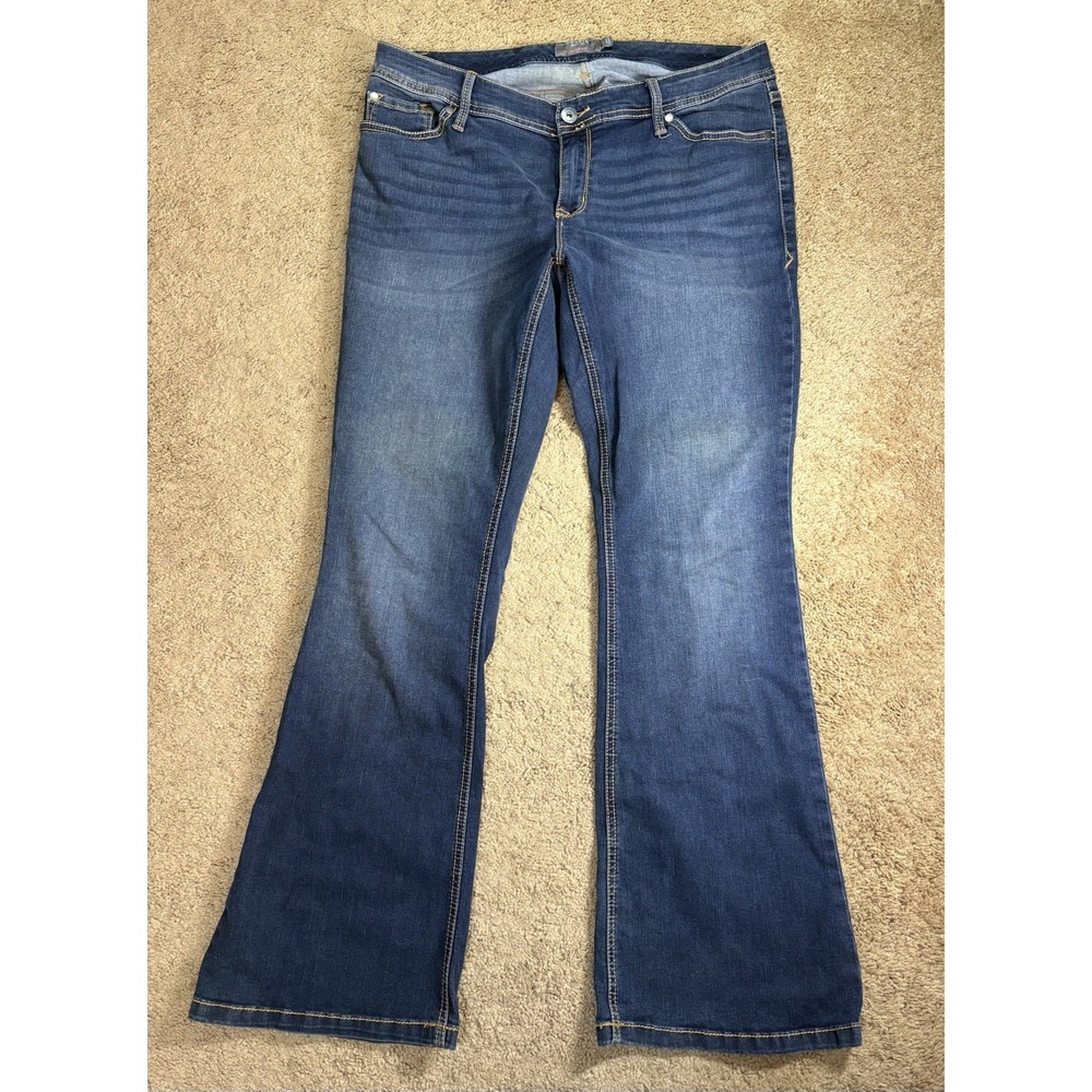 Torrid Luxe Slim Boot Jeans Women 14R Blue Denim Bootcut Stretch